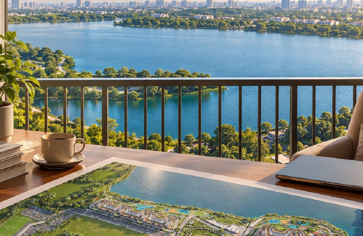Lake view from the 30th floor
