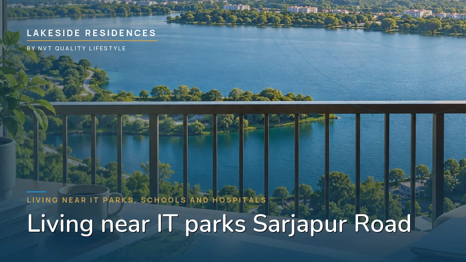 A wide view across the 300-acre lake that every Sky Villa at Lakeside Residences faces