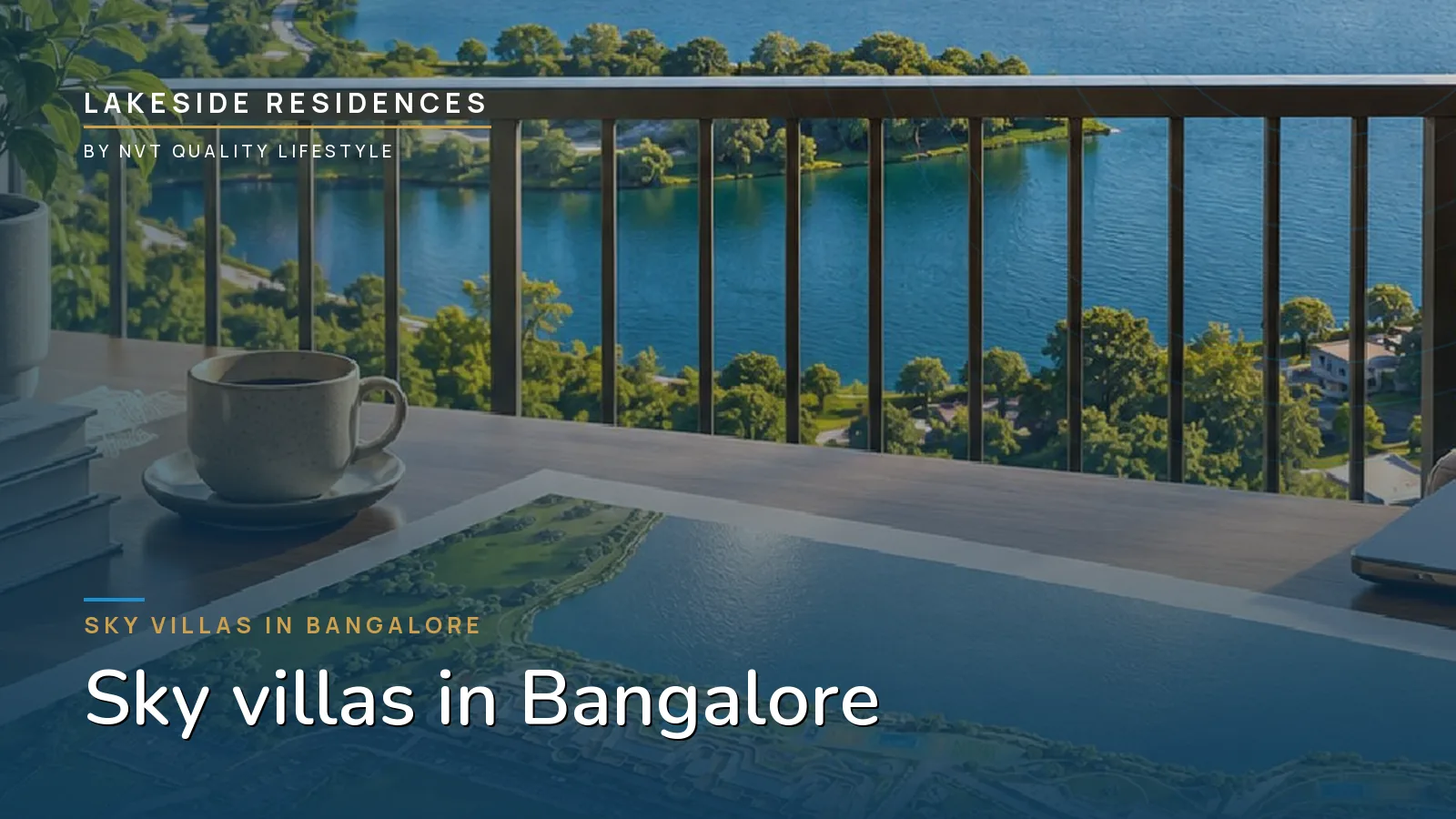 A wide view of the 300-acre lake that every Sky Villa at Lakeside Residences faces